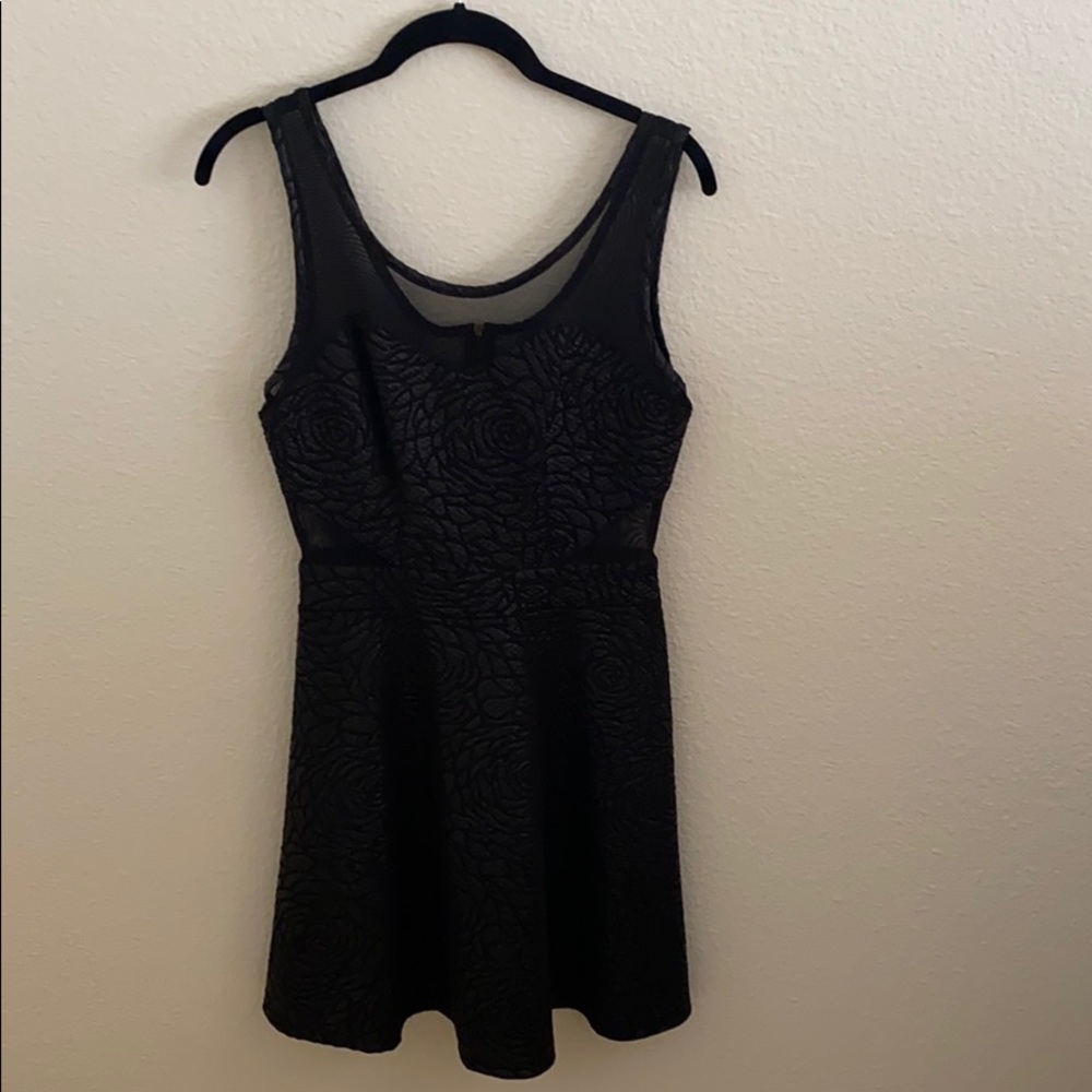 Material Girl Sheer Cutout Dress - Medium